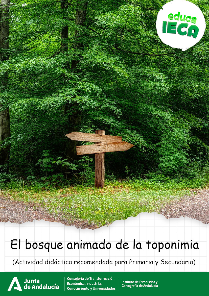 Portada. El bosque animado de la toponimia
