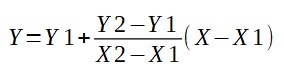 Fórmula de interpolación despejando Y